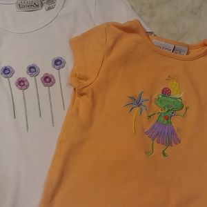 2 girls sz 6 tops